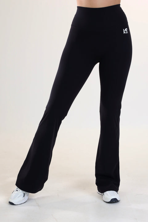 long flare high waisted leggings