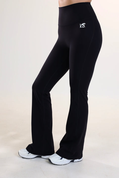 long flare high waisted leggings